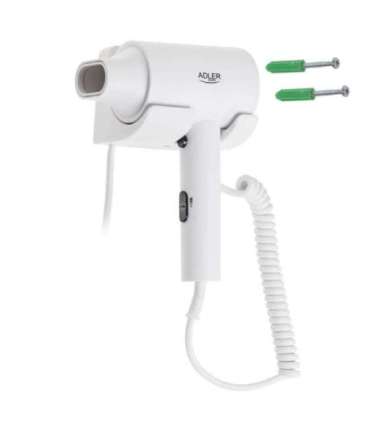 Adler Wall-Mount Hair Dryer AD 2285 2000 W Number of temperature settings 3 White