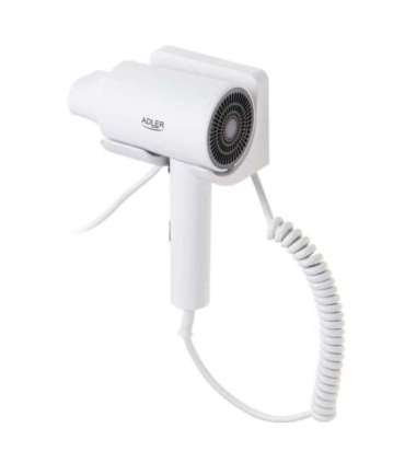 Adler Wall-Mount Hair Dryer AD 2285 2000 W Number of temperature settings 3 White