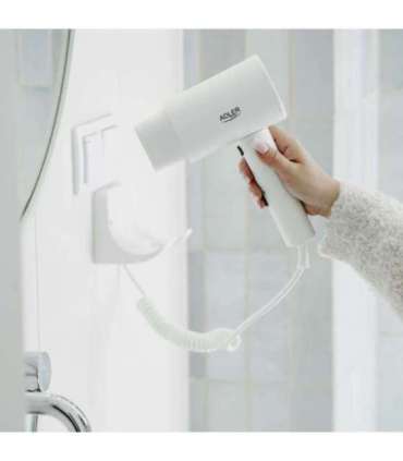 Adler Wall-Mount Hair Dryer AD 2285 2000 W Number of temperature settings 3 White
