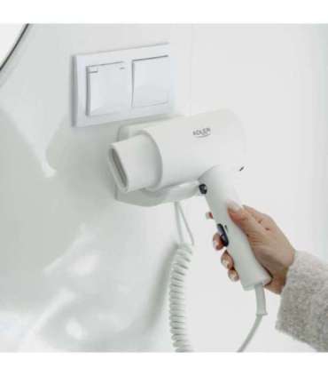 Adler Wall-Mount Hair Dryer AD 2285 2000 W Number of temperature settings 3 White