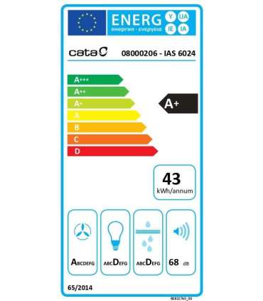 CATA Hob with Hood IAS 6024 Induction 59 cm Number of burners/cooking zones 4 Black Slider