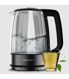 Cecotec Kettle ThermoSense 340 Clear Electric 2200 W 1.7 L Glass 360° rotational base Clear