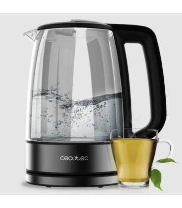 Cecotec Kettle ThermoSense 340 Clear Electric 2200 W 1.7 L Glass 360° rotational base Clear