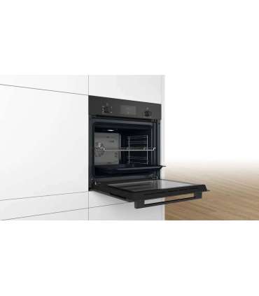 Bosch Oven HBF133BA1 66 L Electric EcoClean Knobs Height 59.5 cm Width 59.4 cm Black