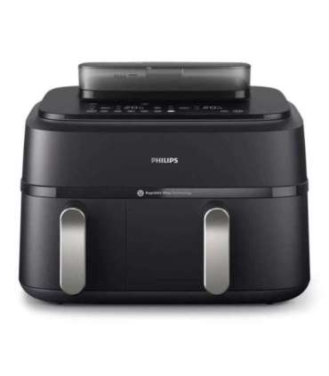 Philips Dual Basket Airfryer NA551/00 5000 Series Power 2750 W Capacity 9 L RapidAir Plus and Air Steam |
