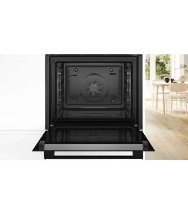 Bosch Oven HBA272BB3 71 L Electric Pyrolysis/Hydrolytic Touch control Height 59.5 cm Width 59.4 cm Black