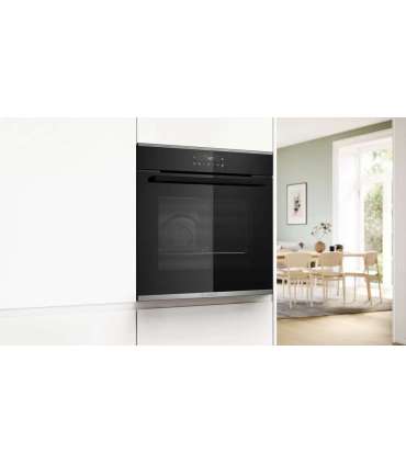 Bosch Oven HBA272BB3 71 L Electric Pyrolysis/Hydrolytic Touch control Height 59.5 cm Width 59.4 cm Black