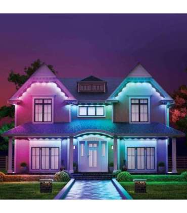 Nanoleaf Smart Multicolor Permanent Outdoor Lights Smarter Kit, 15m|16+ Million Colours