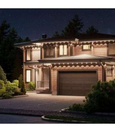 Nanoleaf Smart Multicolor Permanent Outdoor Lights Smarter Kit, 15m|16+ Million Colours