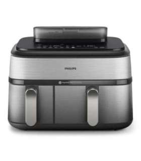 Philips Dual Basket Airfryer NA555/00 5000 series Power 2750 W Capacity 9 L RapidAir Plus Silver