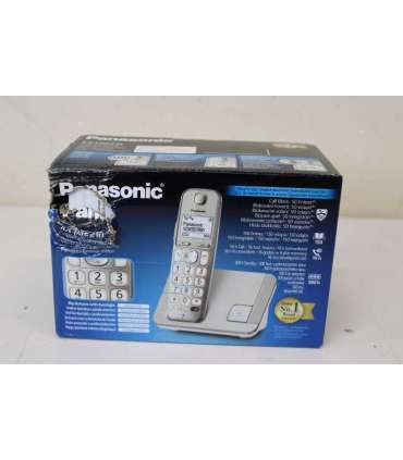 SALE OUT. SALE OUT. Panasonic Cordless KX-TGE210FXN Built-in display Caller ID Champagne Conference call |
