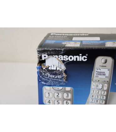 SALE OUT. SALE OUT. Panasonic Cordless KX-TGE210FXN Built-in display Caller ID Champagne Conference call |