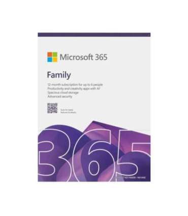 Microsoft M365 Family EP2-32335 License term 1 year(s) English EuroZone