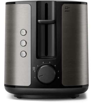 Philips Toaster HD2651/80 Viva Collection Power 1050 W Number of slots 2 Housing material Metal Black