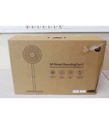 SALE OUT.  Xiaomi Mi Smart Standing Fan 2 Stand Fan DAMAGED PACKAGING White Oscillation 15 W
