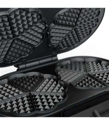 Princess Waffle Maker 132384 1200 W Number of pastry 10 Heart shaped Black