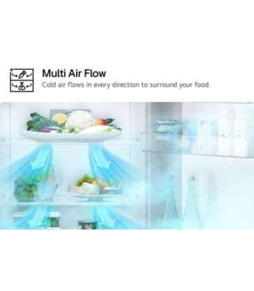 LG Refrigerator GBV21L0ESW Energy efficiency class E Free standing Combi Height 186 cm No Frost system |