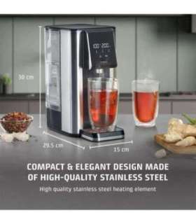 Caso Turbo hot water dispenser HW 620 Water Dispenser 2600 W 2.5 L Plastic/Stainless Steel Black/Stainless