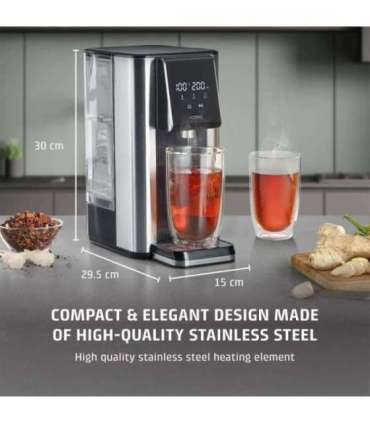 Caso Turbo hot water dispenser HW 620 Water Dispenser 2600 W 2.5 L Plastic/Stainless Steel Black/Stainless