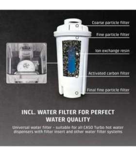 Caso Turbo hot water dispenser HW 630 Water Dispenser 2600 W 2.5 L Plastic/Stainless Steel Black/Stainless