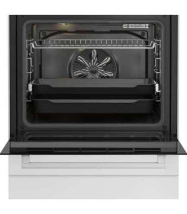 BEKO Cooker FBM62330GWDTN Hob type Gas Oven type Electric White Width 60 cm Grilling LED Depth 60 cm |