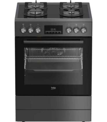 BEKO Cooker FBM62330GADSN Hob type Gas Oven type Electric Grey Width 60 cm Grilling LED Depth 60 cm 72