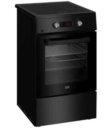 BEKO Cooker FSM59305BDT Hob type Induction Oven type Electric Black Width 50 cm Grilling Depth 60 cm 60