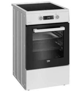 BEKO Cooker FSM59305WDT Hob type Induction Oven type Electric White Width 50 cm Grilling Depth 60 cm 60