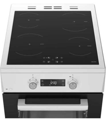 BEKO Cooker FSM59305WDT Hob type Induction Oven type Electric White Width 50 cm Grilling Depth 60 cm 60