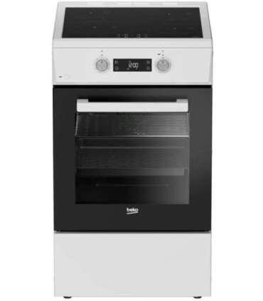 BEKO Cooker FSM59305WDT Hob type Induction Oven type Electric White Width 50 cm Grilling Depth 60 cm 60
