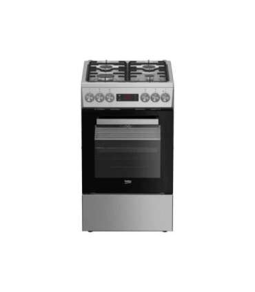 BEKO Cooker FSM52321DXDT Hob type Gas Oven type Electric Stainless Steel Width 50 cm Grilling Depth 60 cm