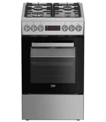 BEKO Cooker FSM52321DXDT Hob type Gas Oven type Electric Stainless Steel Width 50 cm Grilling Depth 60 cm