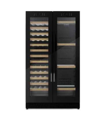 Caso Wine Cooler WineChef Duo 122 Energy efficiency class G Free standing Bottles capacity 122 Black