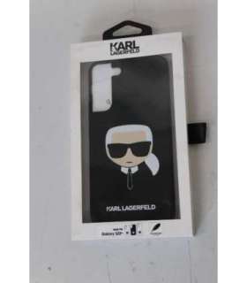 SALE OUT. Karl Lagerfeld KLHCS22MSLKHBK S22+ S906 black hardcase Silicone Karl`s Head DIRTY PACKAGING Karl Lagerfeld