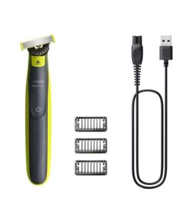 Philips Shaver QP2724/23 OneBlade Operating time (max) 45 min Wet & Dry NiMH Black/Lime