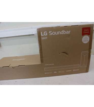 SALE OUT. LG Soundbar 3.1 channel sound system S60T LG Soundbar 3.1 Channel Sound System S60T DAMAGED PACKAGING |