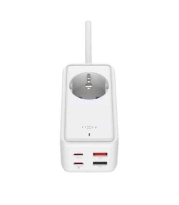 Fixed harging Strip power extension adapter with 2x USB-C and 2x USB, GaN III, 1.5m, PD 65W FIXCS65-1.5-WH