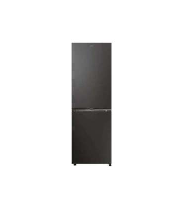 Candy ECN2CQTEB186 Refrigerator, E, Freestanding, Combi, Height 185cm, Fridge net 235 L, Freezer net 120 L, Black |