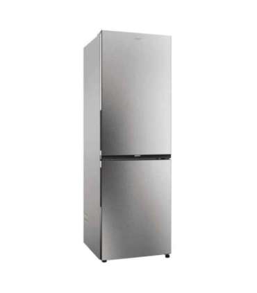 Candy ECN2CQTEX186 Refrigerator, E, Freestanding, Combi, Height 185cm, Fridge net 235 L, Freezer net 120 L, Inox Candy