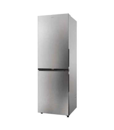 Candy ECN2CQTEX186 Refrigerator, E, Freestanding, Combi, Height 185cm, Fridge net 235 L, Freezer net 120 L, Inox Candy