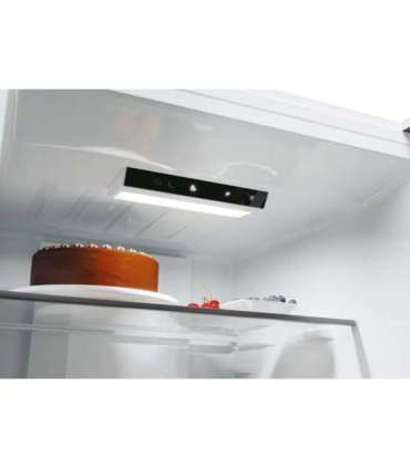 Candy ECN2CQTEX186 Refrigerator, E, Freestanding, Combi, Height 185cm, Fridge net 235 L, Freezer net 120 L, Inox Candy