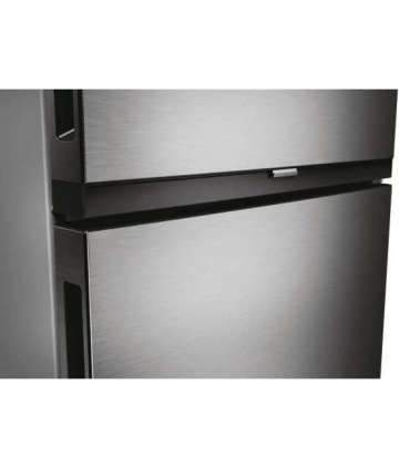 Candy ECN2CQTEX186 Refrigerator, E, Freestanding, Combi, Height 185cm, Fridge net 235 L, Freezer net 120 L, Inox Candy
