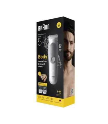Braun Body Groomer Series 5 BG5550 Cordless Lght Grey