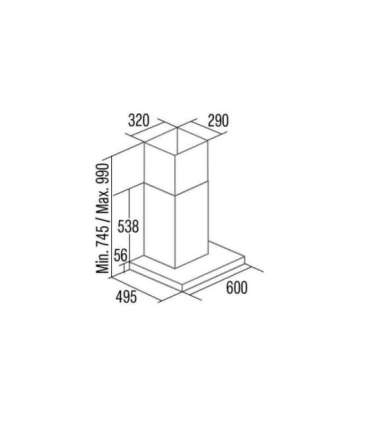 CATA Hood SYGMA 6010 BK Wall mounted Energy efficiency class A Width 90 cm 802 m³/h Electronic LED |