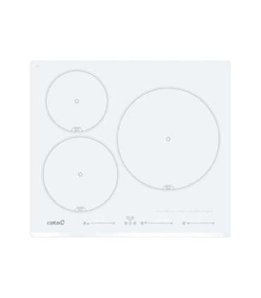 Cata INSB 6003 E2 WH Hob, Induction, Width 59cm, 3 cooking zones, Touch control, White