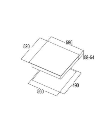 CATA Hob IB 6403E2 BK Induction Number of burners/cooking zones 3 Touch Timer Black