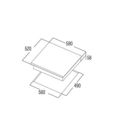 CATA Hob IB 6324E2 BK Induction Number of burners/cooking zones 4 Touch Timer Black
