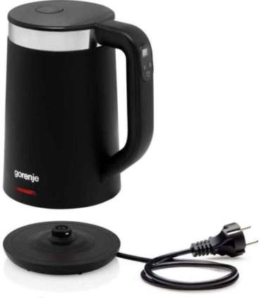 Gorenje Kettle K17TRDW Electric 2200 W 1.7 L Plastic/Metal 360° rotational base Black
