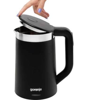 Gorenje Kettle K17TRDW Electric 2200 W 1.7 L Plastic/Metal 360° rotational base Black