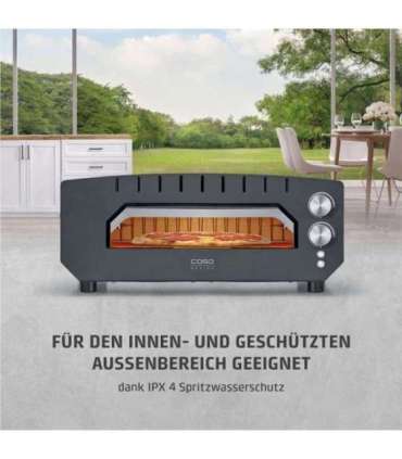 Caso Pizza Oven PizzaChef 400° 2000 W Black
